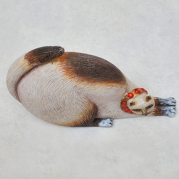 2003 Marsha McCarthy Second Nature Design Red Jewel "Cats Rule" Cat Figurine - Picture 4 of 8